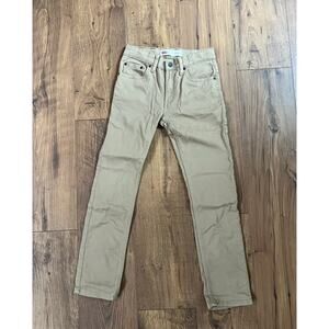 Levis 510 Skinny Tan Khaki Boys Size 12 Reg 26 x 26